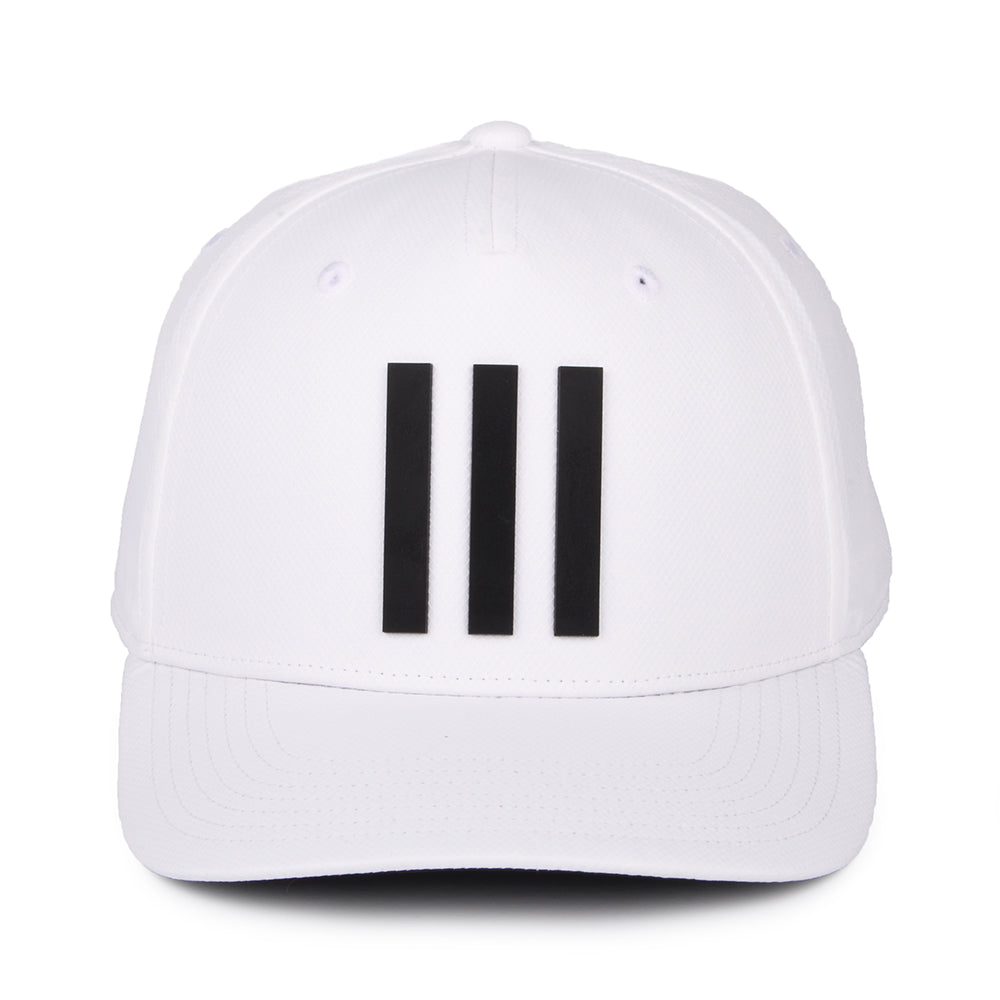 Adidas Hats Golf Tour 3 Stripes Recycled Baseball Cap - White