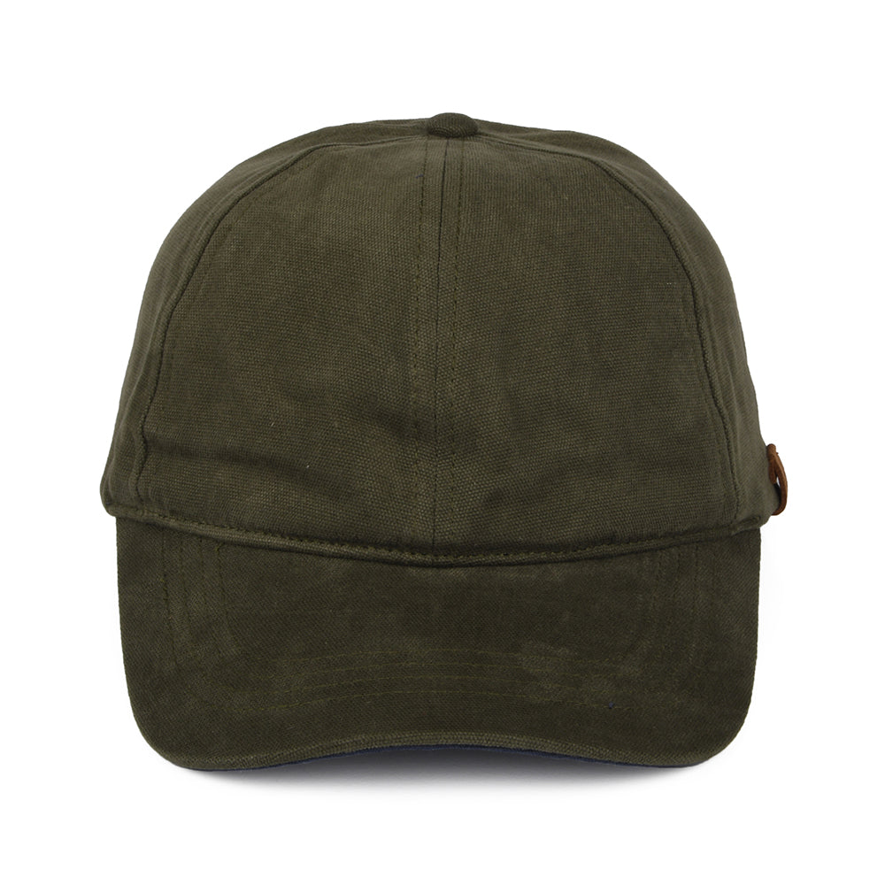 Failsworth Hats Cotton Canvas Baseball Cap - Khaki-Navy