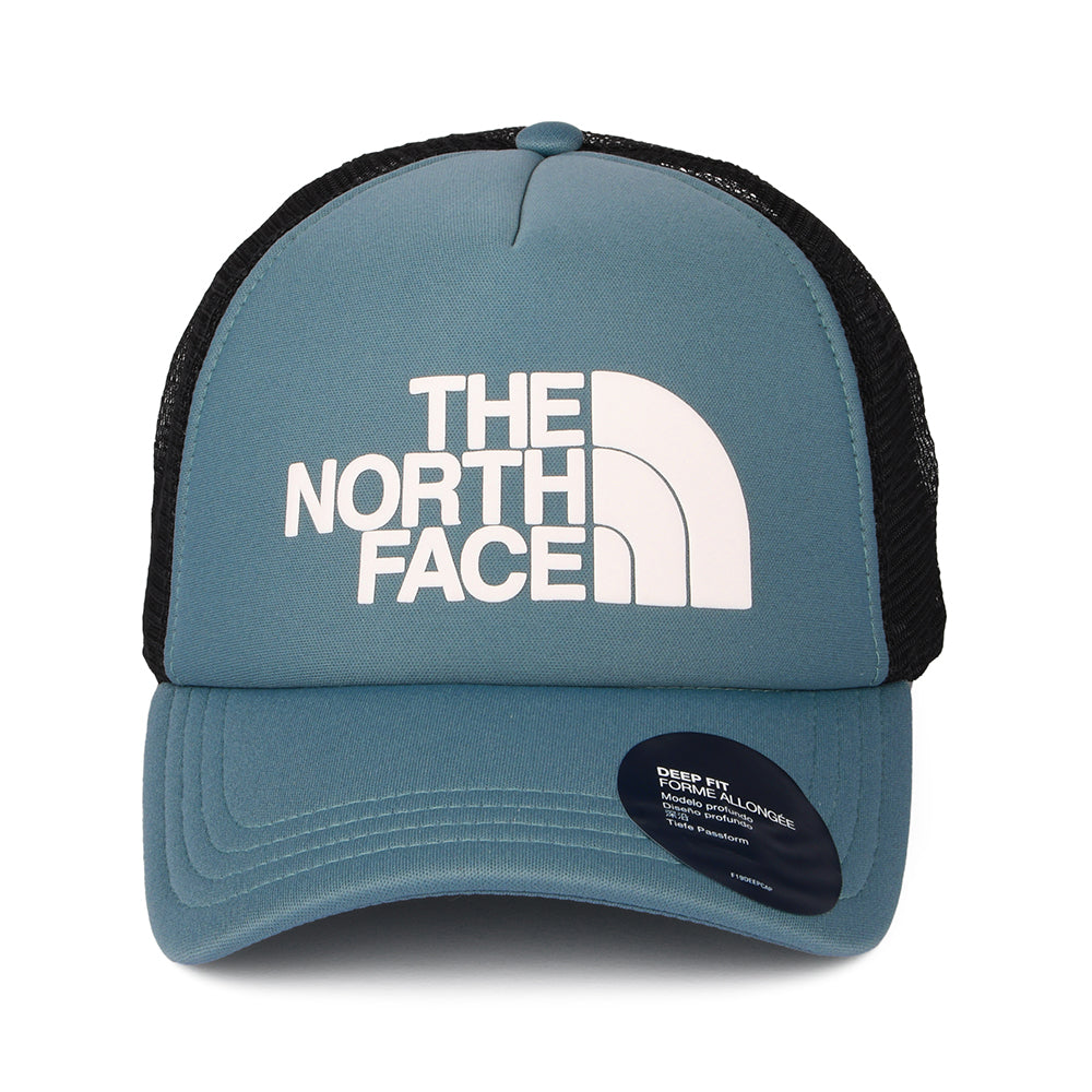 The North Face Hats TNF Logo Deep Fit Trucker Cap - Slate Blue