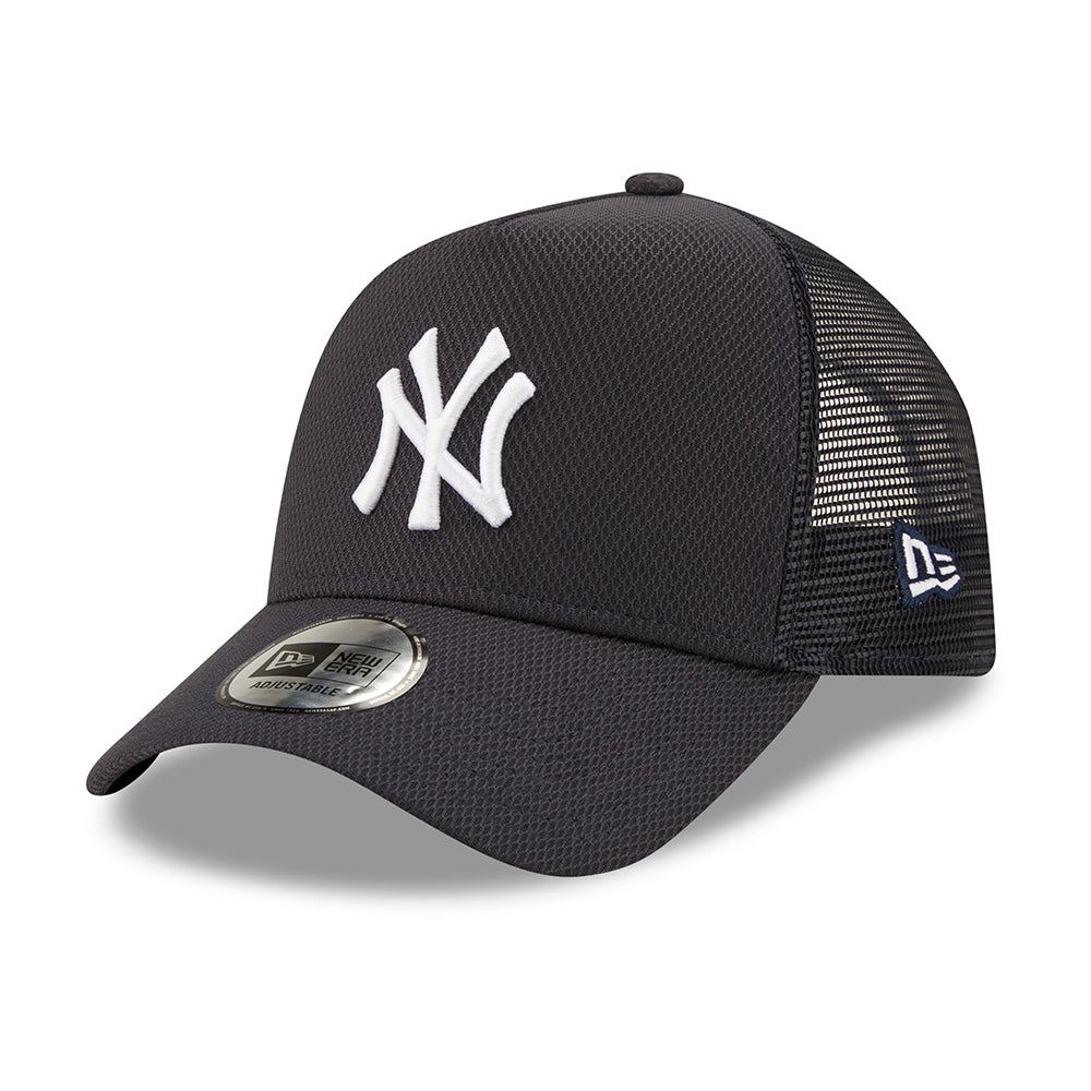 New Era A-Frame New York Yankees Trucker Cap - MLB Diamond Era - Navy ...