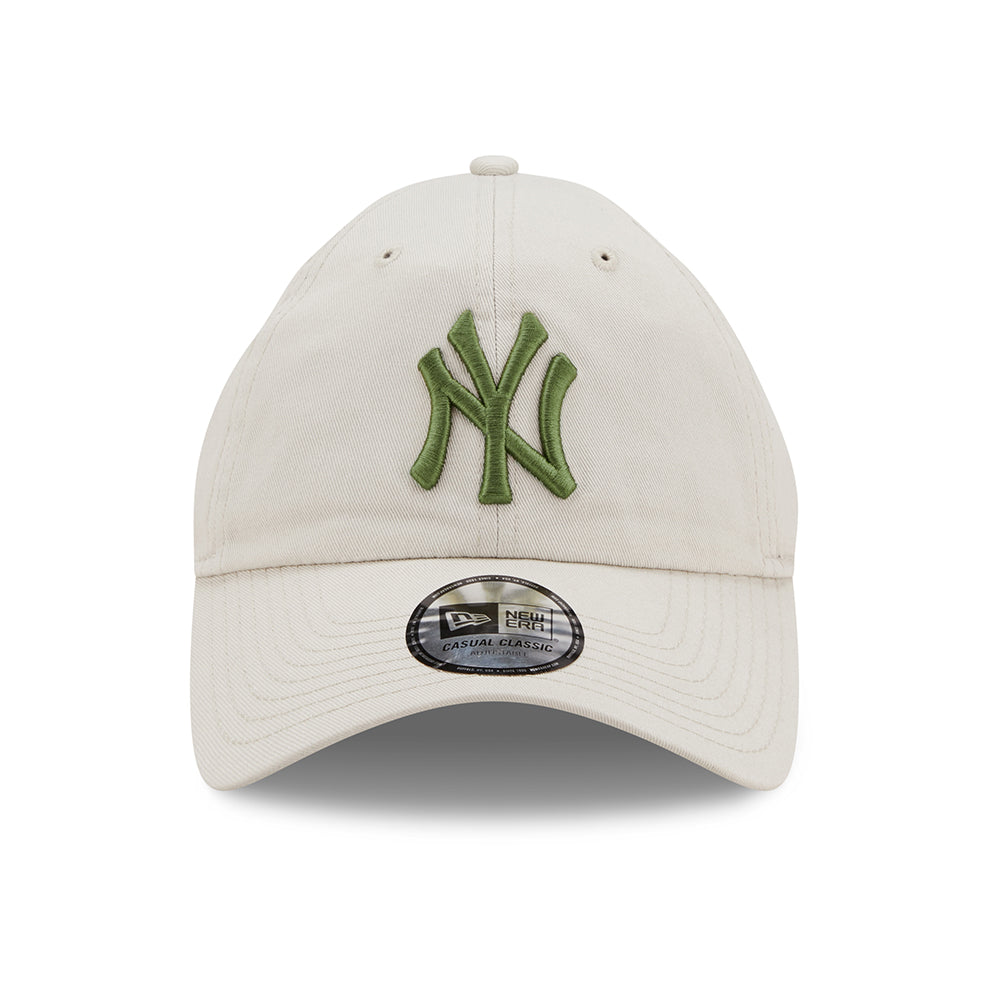 New Era 9TWENTY New York Yankees Baseball Cap - MLB League Casual - Stone-Olive