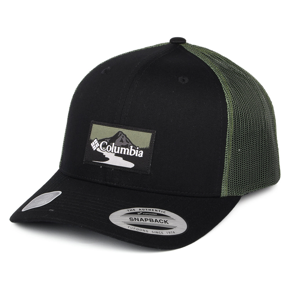 Columbia Hats Peak 2 River Mesh Trucker Cap - Black-Green