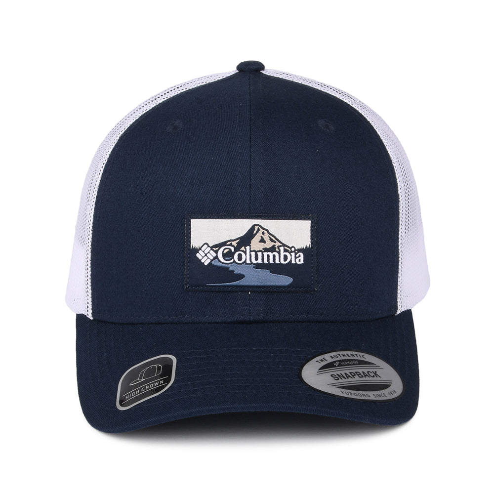 Columbia Hats Peak 2 River Mesh Trucker Cap - Navy-White