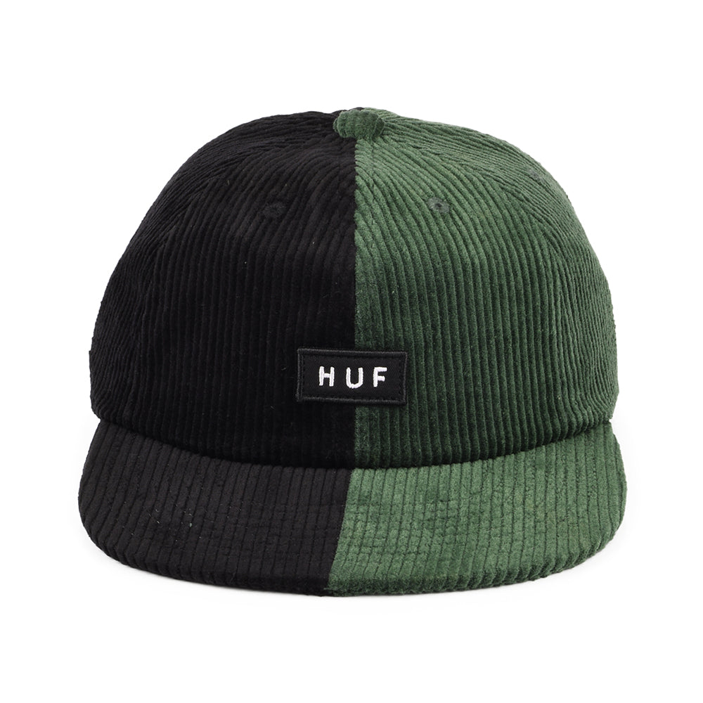 HUF Marina Two Tone Corduroy Baseball Cap - Forest