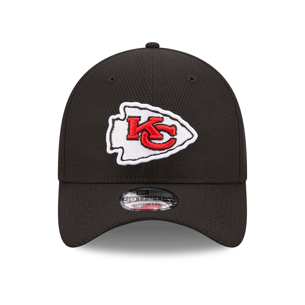 New Era 39THIRTY Kansas City Chiefs Baseball Cap - NFL Diamond Era - Black