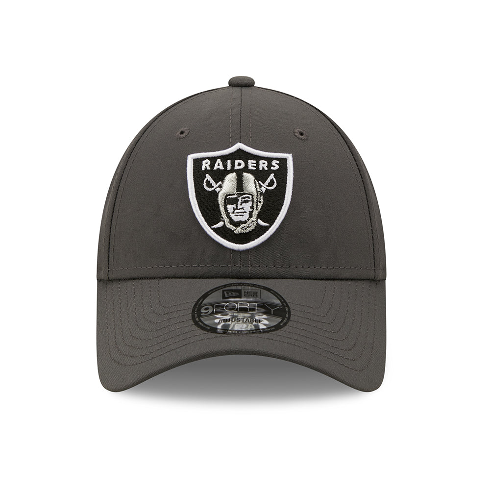 New Era 9FORTY Las Vegas Raiders Baseball Cap - NFL Monochrome - Graphite