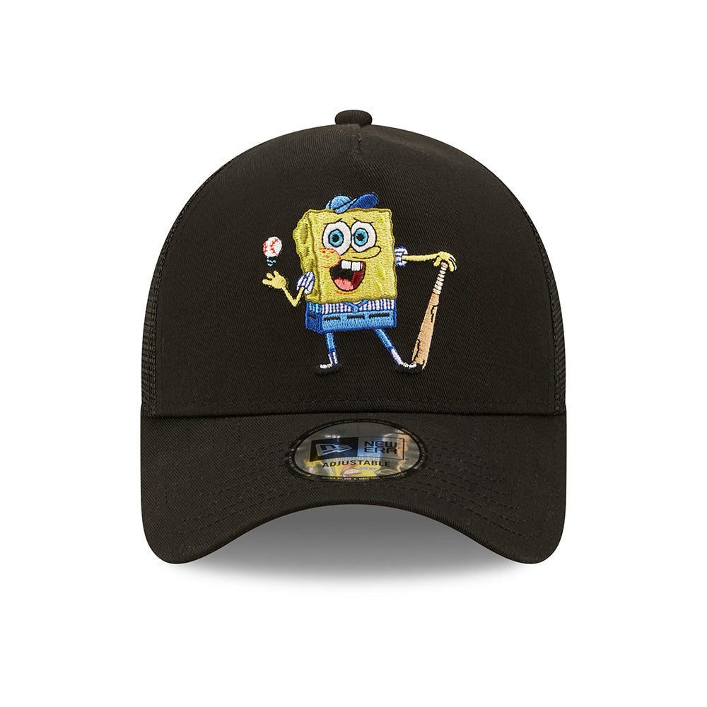 New Era SpongeBob SquarePants A-Frame Trucker Cap - Sporty Sponge - Black