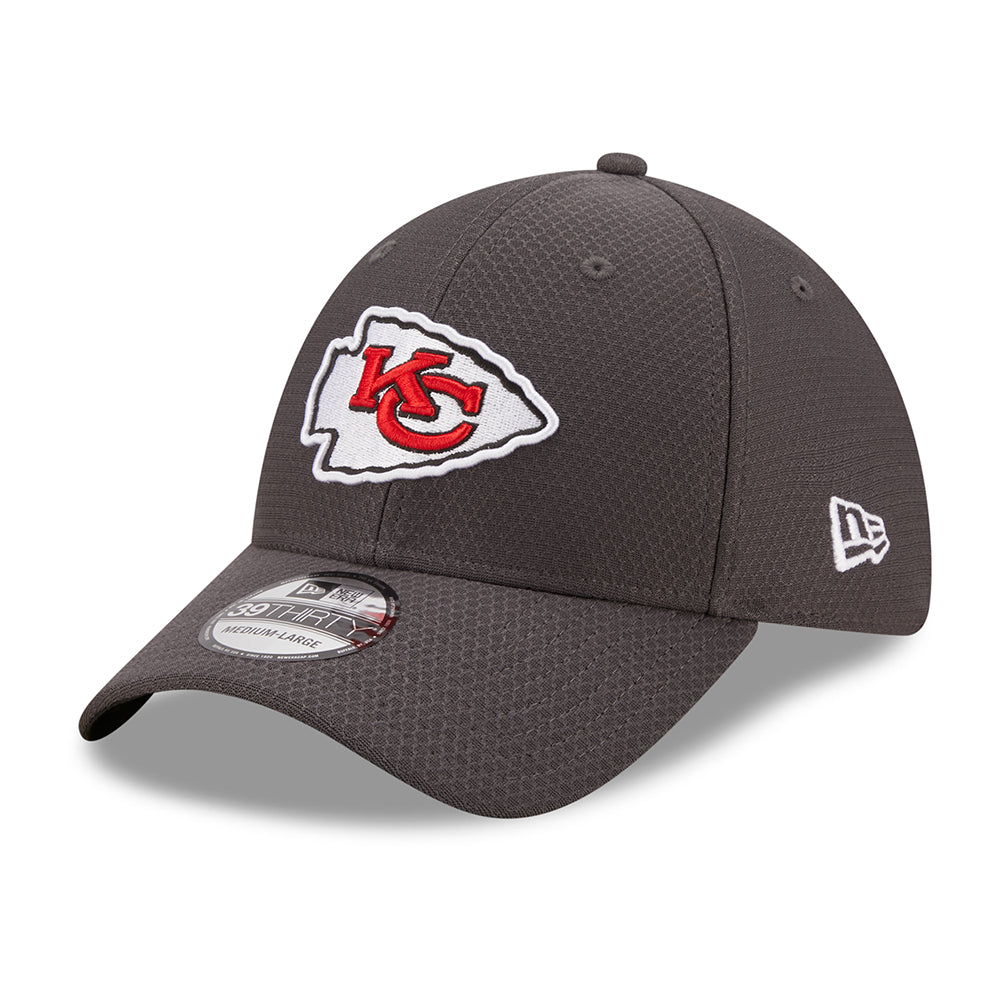 New Era 39THIRTY Kansas City Chiefs Baseball Cap - NFL Hex Tech - Grey