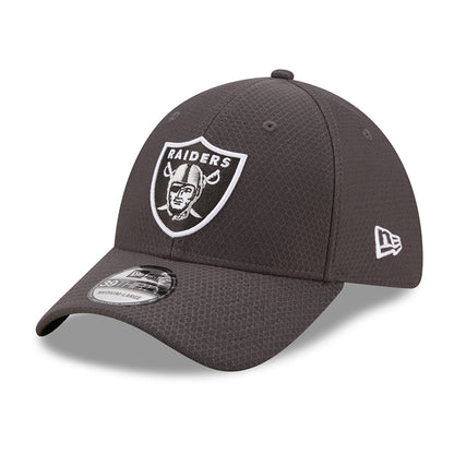 New Era 39THIRTY Las Vegas Raiders Baseball Cap - NFL Hex Tech - Grey