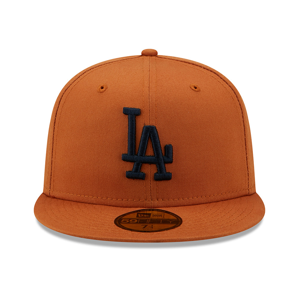 New Era 59FIFTY L.A. Dodgers Baseball Cap - MLB League Essential - Toffee-Navy