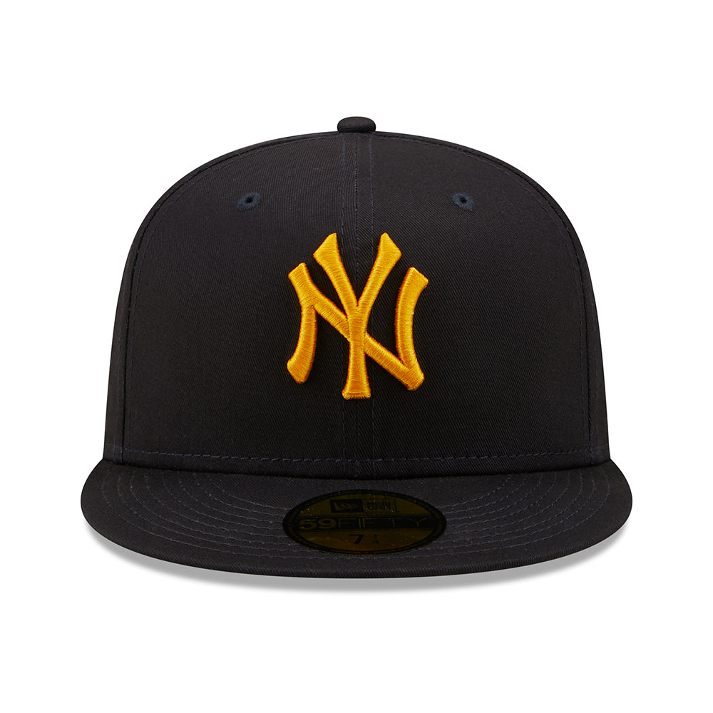 New Era 59FIFTY New York Yankees Baseball Cap - MLB League Essential - Navy-Gold