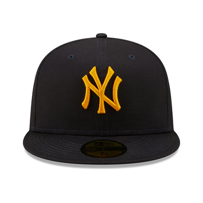 New Era 59FIFTY New York Yankees Baseball Cap - MLB League Essential - Navy-Gold