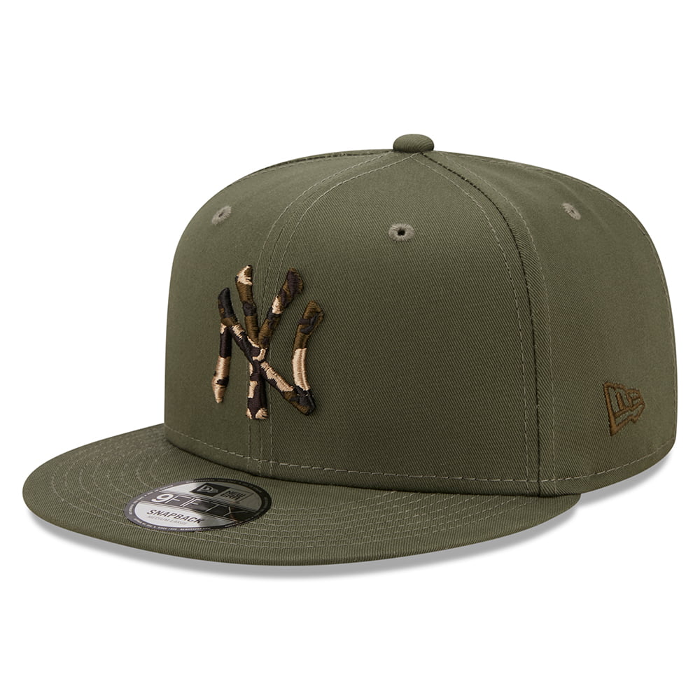 New Era 9FIFTY New York Yankees Baseball Cap - MLB Camo Infill - Olive