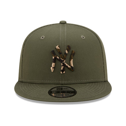 New Era 9FIFTY New York Yankees Baseball Cap - MLB Camo Infill - Olive