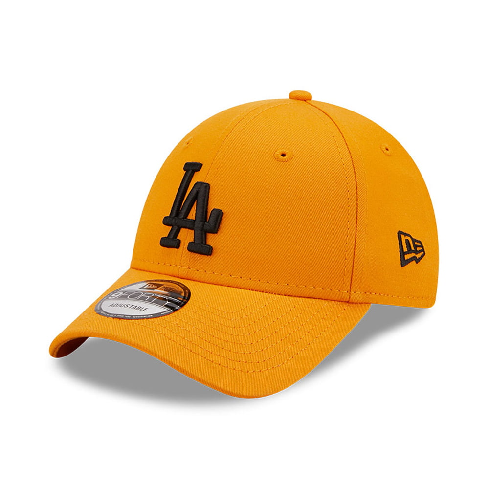 New Era 9FORTY L.A. Dodgers Baseball Cap - MLB League Essential - Mustard-Black