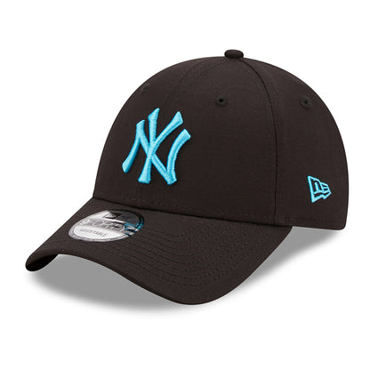 New Era 9FORTY New York Yankees Baseball Cap - MLB Neon Pack - Black-Blue