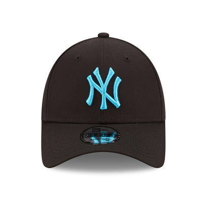 New Era 9FORTY New York Yankees Baseball Cap - MLB Neon Pack - Black-Blue