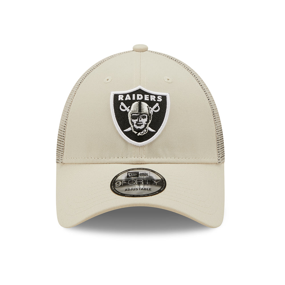 New Era 9FORTY Las Vegas Raiders Trucker Cap - NFL Home Field - Stone