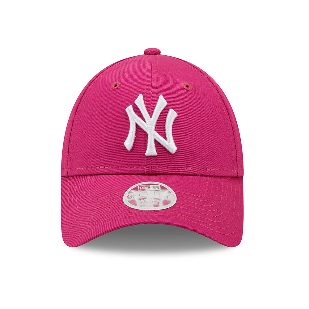 New Era Womens 9FORTY New York Yankees Baseball Cap - MLB League Essential - Pink-White