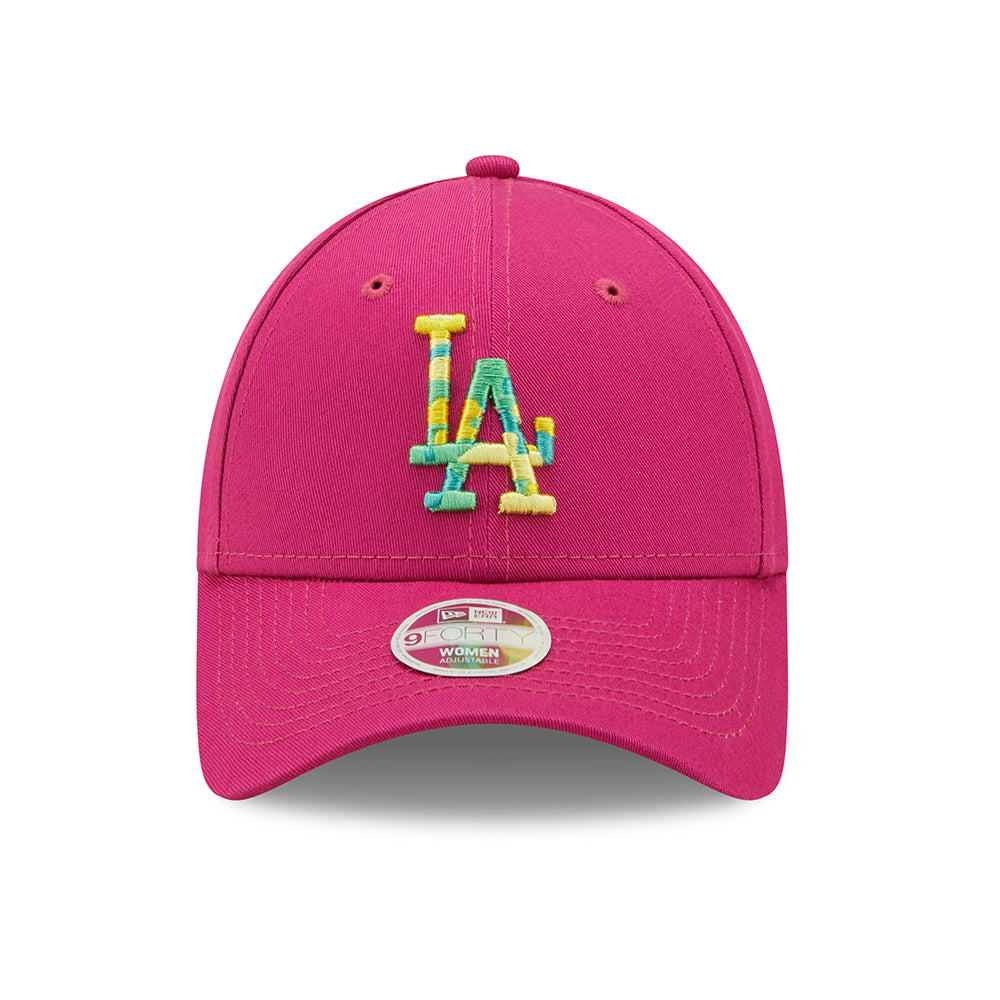 New Era Womens 9FORTY L.A. Dodgers Baseball Cap - MLB Camo Infill - Pink-Camouflage