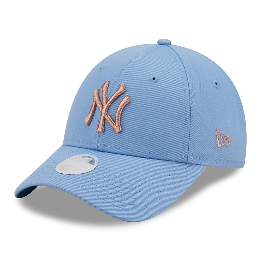 New Era Womens 9FORTY New York Yankees Baseball Cap Light Blue-Copper ...