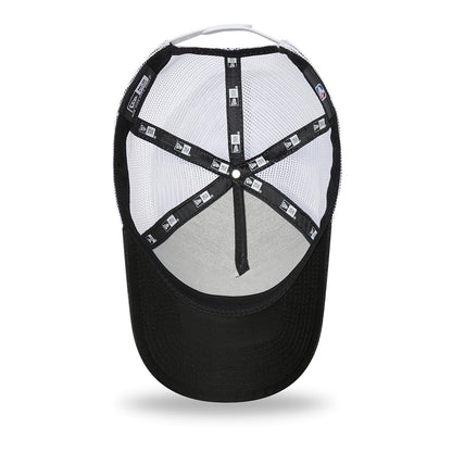 New Era Brooklyn Nets A-Frame Trucker Cap - NBA Camo - Grey