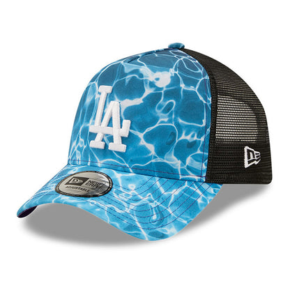 New Era 9FORTY L.A. Dodgers A-Frame Trucker Cap - MLB Summer City - Blue-Black