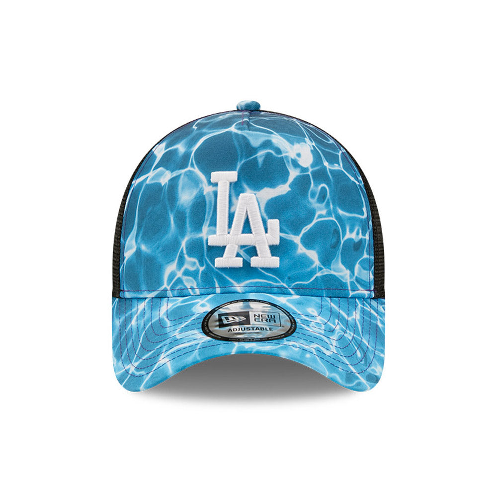 New Era 9FORTY L.A. Dodgers A-Frame Trucker Cap - MLB Summer City - Blue-Black