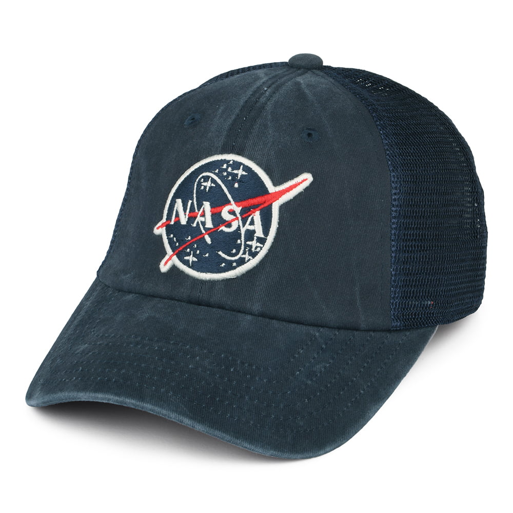 NASA Raglan Bones Trucker Cap - Navy Blue – Village Hats