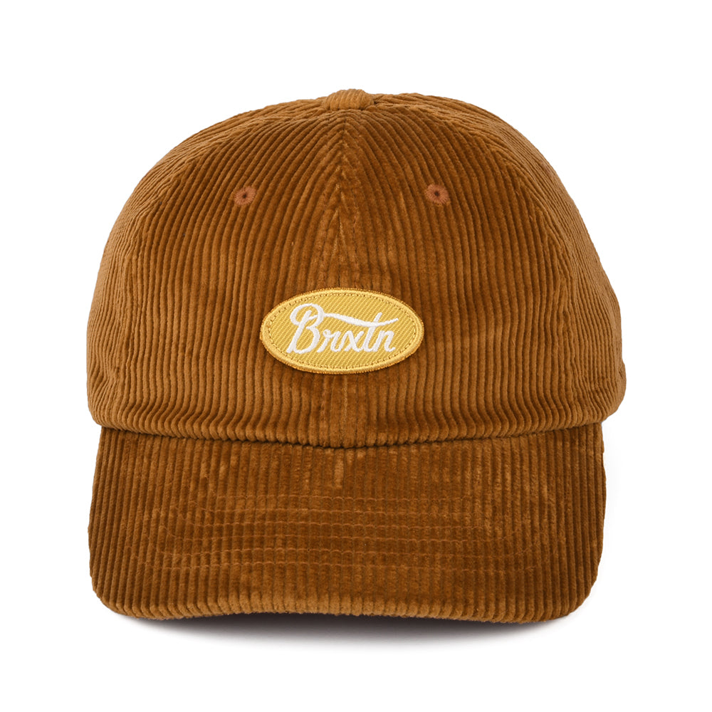 Brixton Hats Parsons LP Corduroy Baseball Cap - Toffee