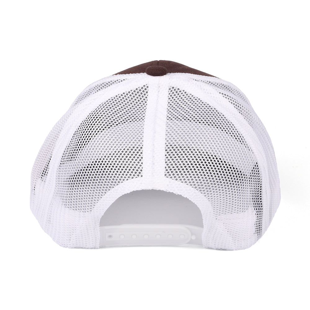 Brixton Hats Rival Stamp NetPlus MP Trucker Cap - Mahogany-White