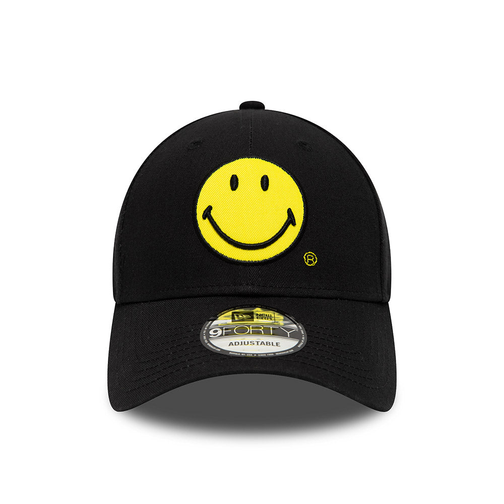 New Era 9FORTY Smiley Baseball Cap - Black