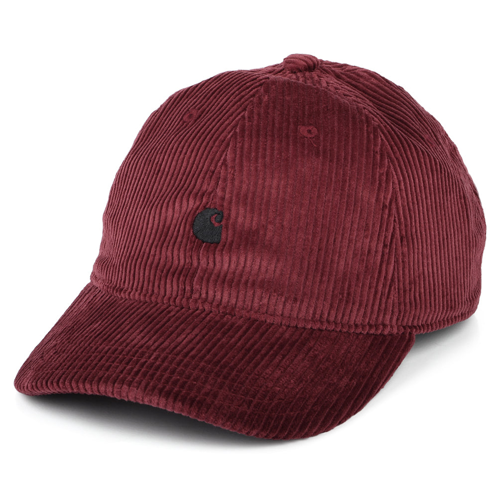 Carhartt WIP Hats Harlem Corduroy Baseball Cap - Wine