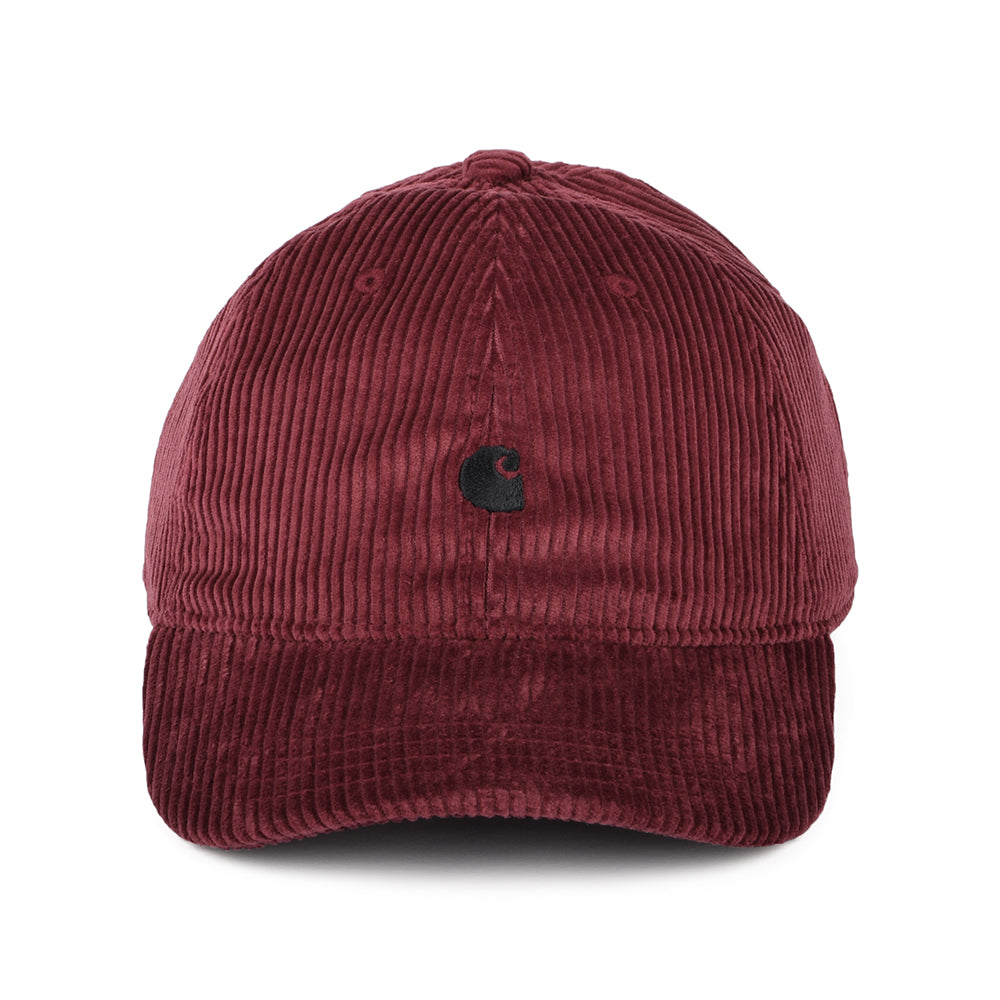 Carhartt WIP Hats Harlem Corduroy Baseball Cap - Wine