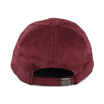 Carhartt WIP Hats Harlem Corduroy Baseball Cap - Wine