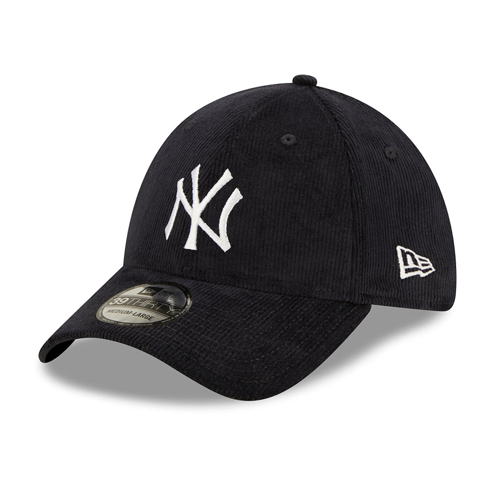 New Era 39THIRTY New York Yankees Baseball Cap - MLB Cord - Navy-White