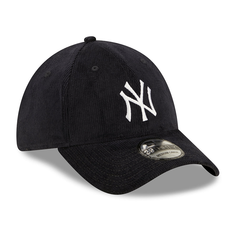 New Era 39THIRTY New York Yankees Baseball Cap - MLB Cord - Navy-White