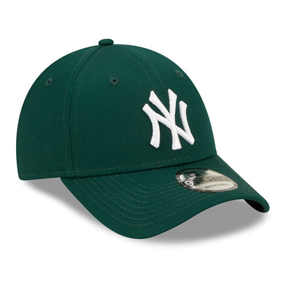 New Era 9FORTY New York Yankees Baseball Cap - MLB League Essential - Dark Green-White