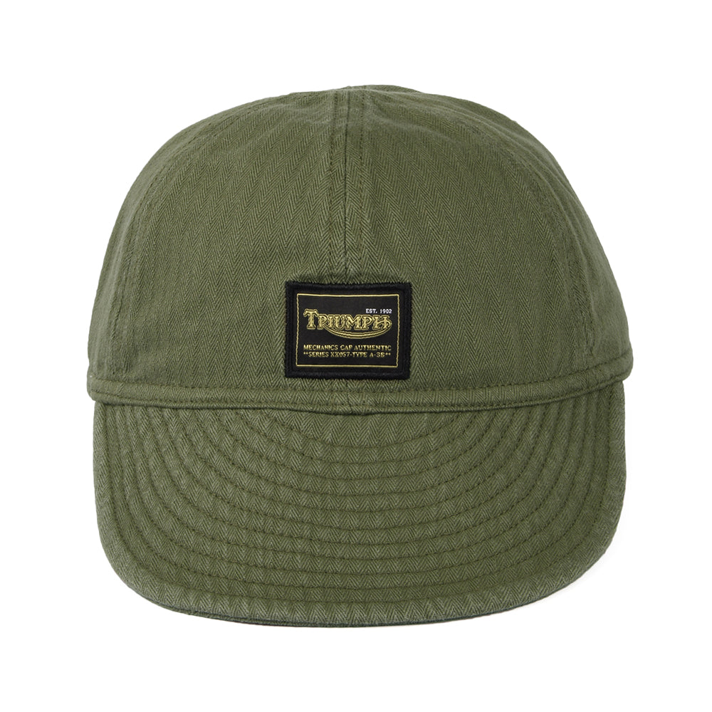 Triumph Motorcycles Grunt Cotton Twill Army Cap - Khaki