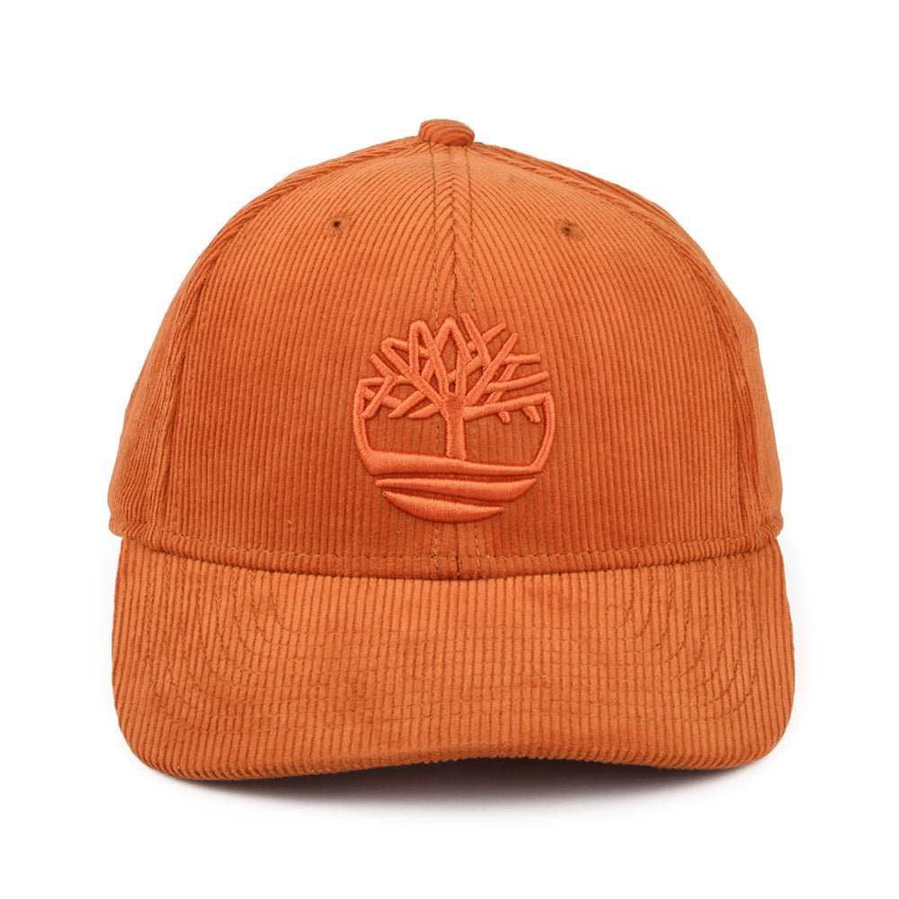 Timberland Hats Corduroy Logo Baseball Cap - Rust