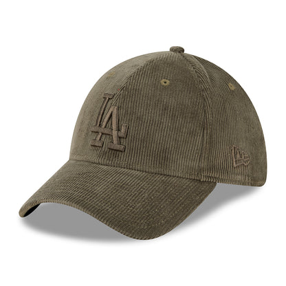 New Era 39THIRTY L.A. Dodgers Baseball Cap - MLB Corduroy - Olive