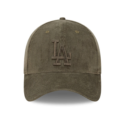 New Era 39THIRTY L.A. Dodgers Baseball Cap - MLB Corduroy - Olive