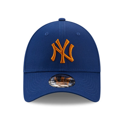 New Era 9FORTY New York Yankees Baseball Cap - MLB League Essential - Royal Blue-Orange