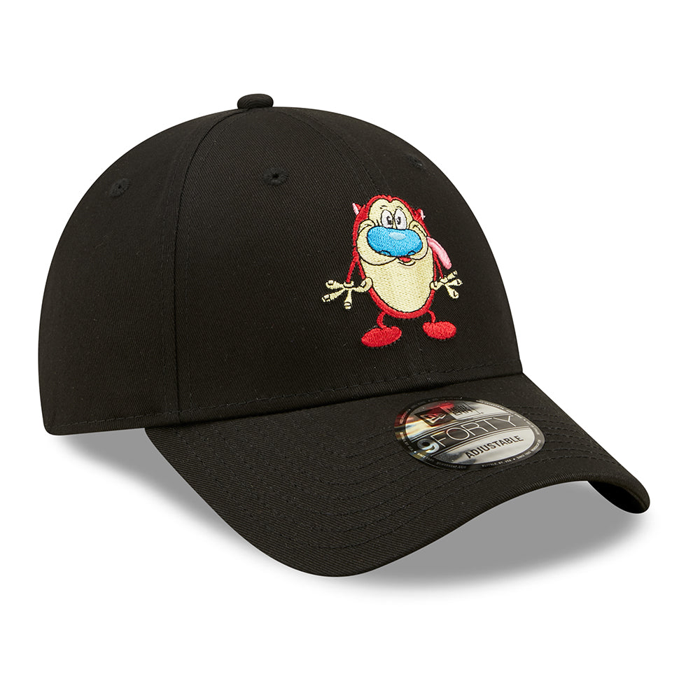 New Era 9FORTY Stimpy Baseball Cap - Nickelodeon Character - Black