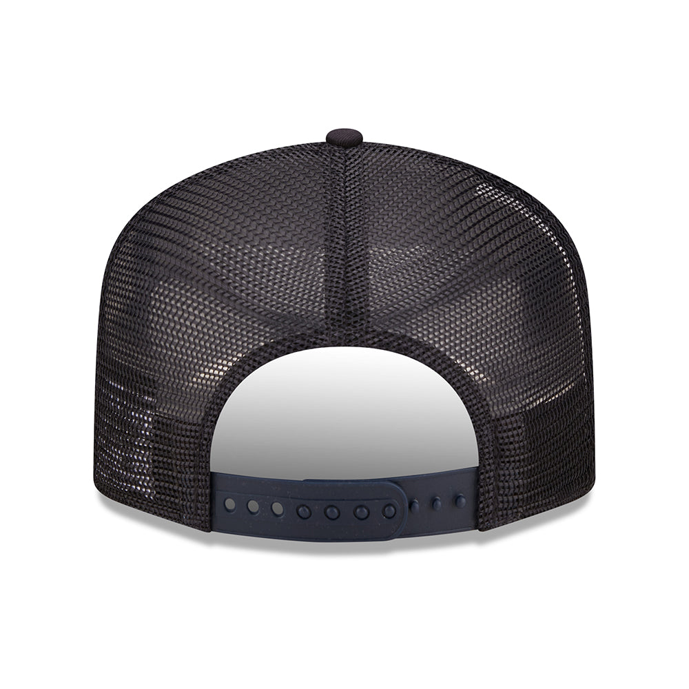 New Era 9FORTY San Francisco A-Frame Trucker Cap - NE Location - Navy Blue