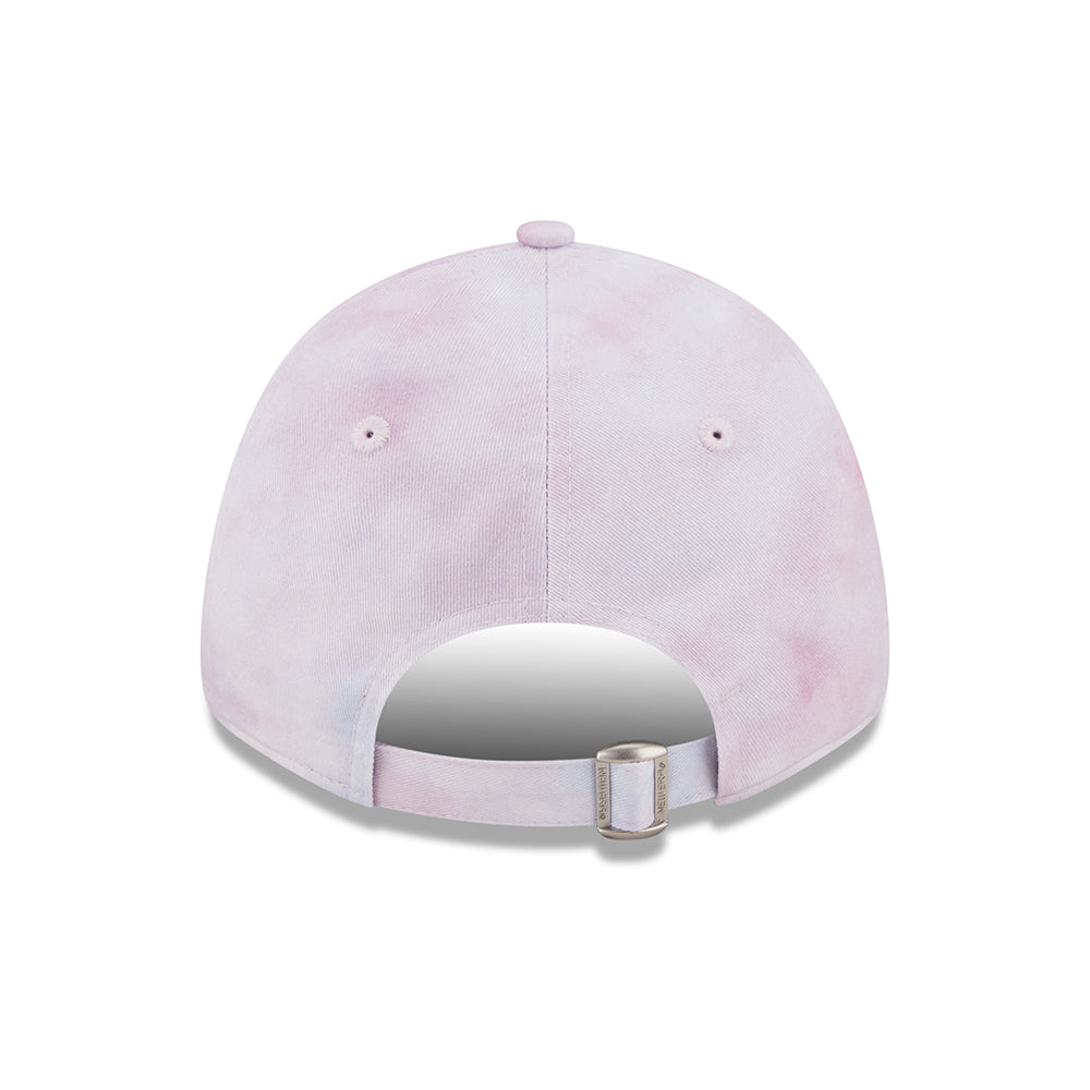 New Era Womens 9FORTY New York Yankees Baseball Cap - MLB Pastel Tie Dye - Lavender-White