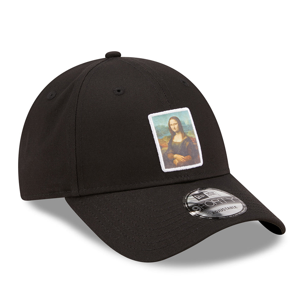 New Era 9FORTY Mona Lisa Baseball Cap - Le Louvre Patch - Black