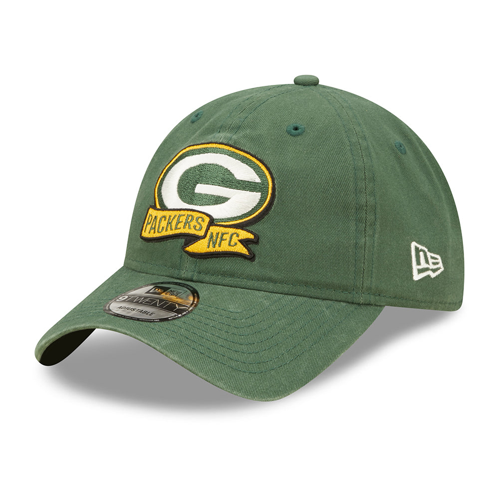 New Era 9TWENTY Green Bay Packers Baseball Cap - NFL Sideline On Field - Green