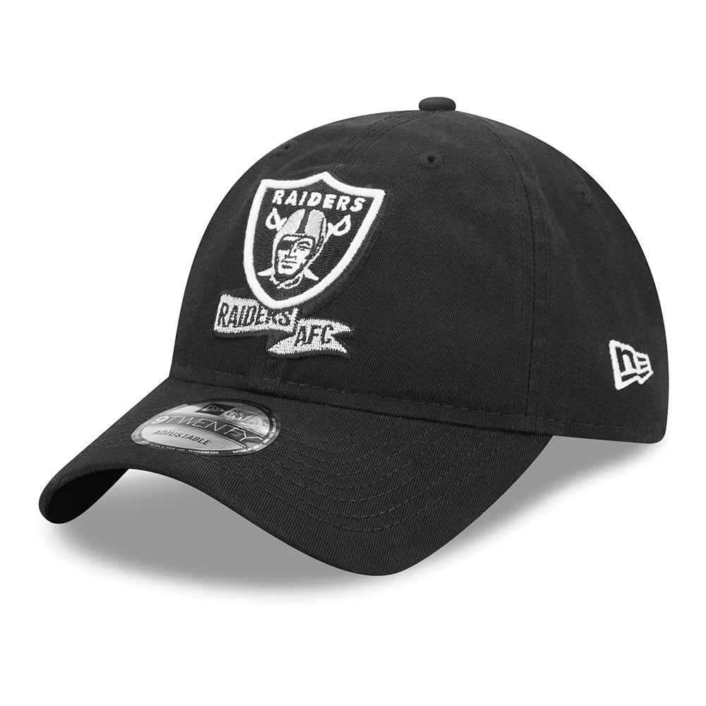 New Era 9TWENTY Las Vegas Raiders Baseball Cap - NFL Sideline On Field - Black