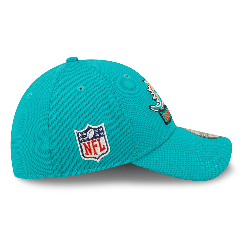 New Era 39THIRTY Miami Dolphins Baseball Cap - NFL Sideline On Field - Teal